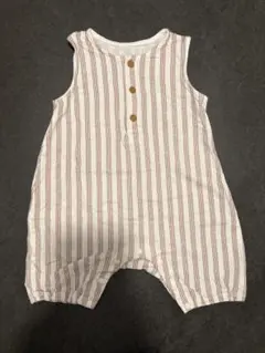 UNIQLO ベビー ストライプロンパース 70cm