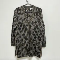 FENDI ズッカ柄 ウールカーディガン XL相当