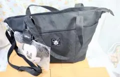 [2WAYバック]Disneyショルダーバック/トートバック　フェイスチャーム付