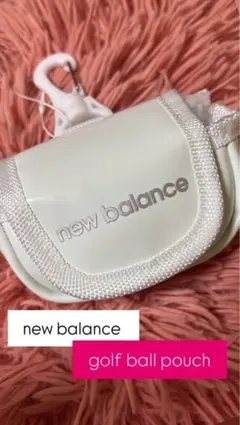 new balance ニューバランス ゴルフ ボールポーチ ホワイト新品未使用のサムネイル