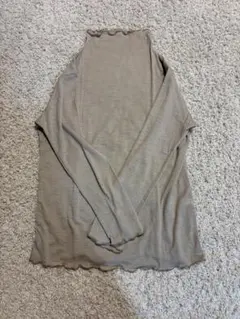 mon Sakata グレージュ長袖 ニット セーター