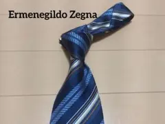 Ermenegildo Zegna ネクタイ ストライプ ネイビー