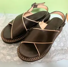 【美品】Luca Grossi ルカグロッシ イタリア製 ハンドメイド サンダル