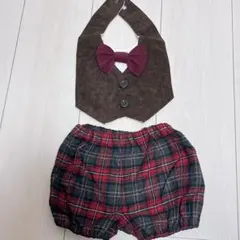 スタイブルマセット　ベビー　スタイ　ブルマ　男の子　フォーマル　レアペペ