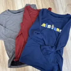 ミニオンズHEATTECH EXTRA WARM 長袖シャツ 3枚セット 110