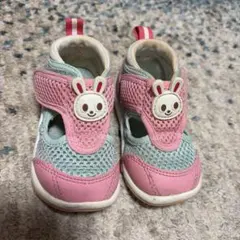 ミキハウスベビーサンダル 女の子 12.5センチ　赤ちゃん　夏