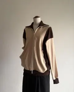 90s Knit switching Design Track Jacketのサムネイル
