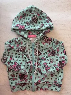 RONI ミントグリーン キャラクター柄パーカー XS