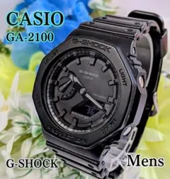 良品 CASIOカシオ メンズ腕時計G-SHOCKオールブラック漆黒 耐衝撃性のサムネイル