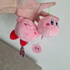 任天堂 カービィ ぬいぐるみキーホルダー 約10cm ピンク 2個セット
