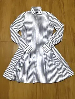【美品】Polo Ralph Lauren ストライプ シャツ ワンピース 0