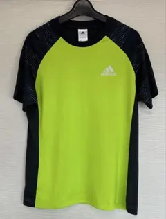 adidas ショートスリーブTシャツ ライムグリーン/ブラック