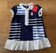 新品未使用　ミキハウス　ワンピース　うさこ　80