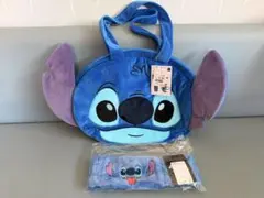 【新品】ディズニー スティッチ 2点セット フェイスバッグ & ヘアバンドJ