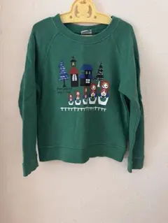 ボンジュール、ペティジャム トレーナー 100cm~ グリーン