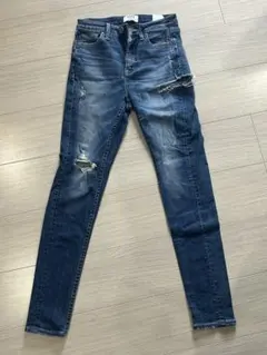 GYDA ダメージデニムパンツ インディゴのサムネイル