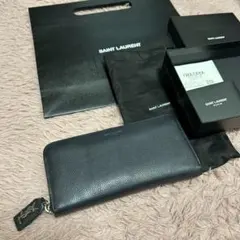 【美品】サンローラン　ラウンドファスナー長財布