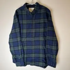 【Weather proof】 メンズチェック柄シャツ XL グリーン