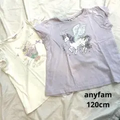 anyfam 120cm ユニコーン　tシャツセット　ゆめかわ　エニィファムのサムネイル