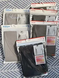 【KN様専用です】ユニクロ　ヒートテック　エアリズム　VネックSサイズ 6枚