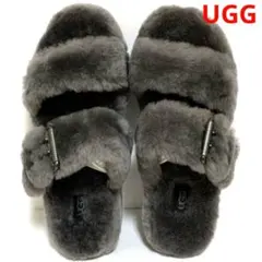 UGG アグ ファー 厚底 サンダル 日本未入荷 レア品 新品未使用 グレー