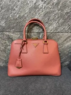 PRADA レザー 2WAYバッグ ハンドバッグ ショルダーバッグ ピンク