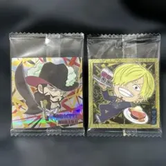 【未開封】ワンピース ウエハース シール ミホーク サンジ 2枚セットのサムネイル