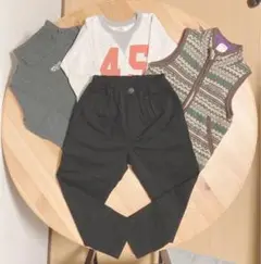 120cm　ニット　スウェット　ベスト　パンツ　キッズ　4点まとめ売り
