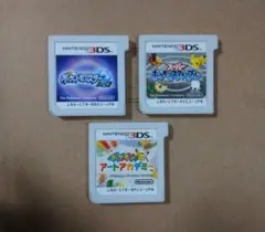 ポケモンムーンなど　3DSソフト3点セット(ケースなし/ソフトのみ)