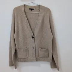 カーディガン ベージュ
