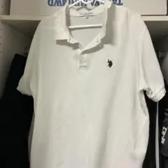 U.S. POLO ASSN. ホワイト ポロシャツ Mサイズ