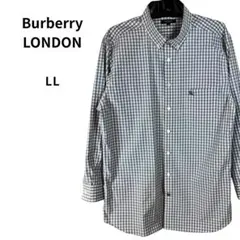 【美品】BURBERRY LONDON チェック柄 長袖シャツ メンズ LLのサムネイル