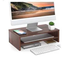 FITUEYES モニター台 パソコン台 PC台 ブラウン DT204203WB