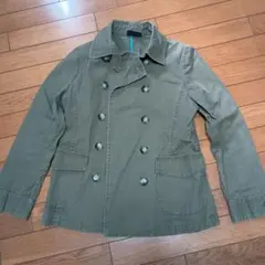 A/T カーキ ダブルブレストジャケット　古着