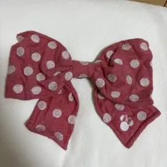 ディズニーランド　ミニーマウス　水玉リボン　ヘアピン