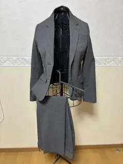 グレー スーツセット ウール混紡