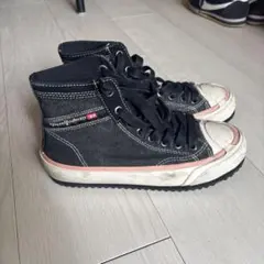 Diesel デニム ハイカットスニーカー