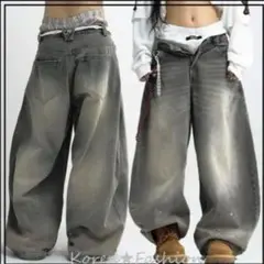 即日発送 PEOPLESTYLE VintageJeans ワイドパンツ