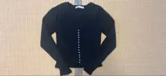 ZARA ブラック Vネック セーター
