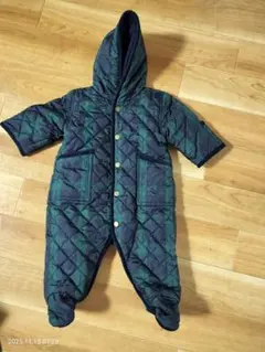 Ralph Laurenキルティングロンパース フード付き70cmラルフローレン