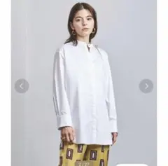 UNITED ARROWS UWSC バンドカラー ロングシャツ 21AW†