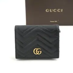 ✨新品未使用✨ GUCCI ミニ財布 GGマーモント ベルト GG柄 GGライン