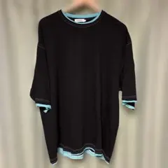 NIKO AND ルーズネックレイヤードＴシャツ　L