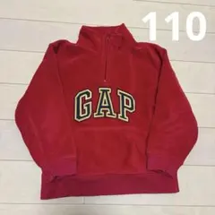 GAP 赤 フリース ジップアップ