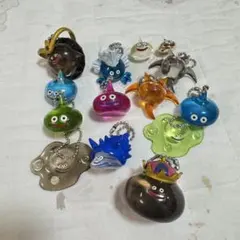 【レア】ドラゴンクエスト スライム クリアマスコット キーホルダーセット 当時物