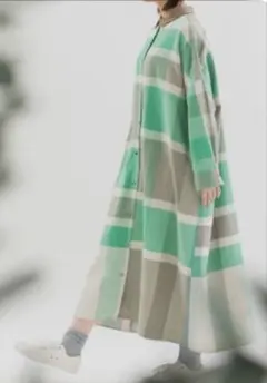 【最終値下げ】nop de nod 春らしい配色のパネルチェックワンピース