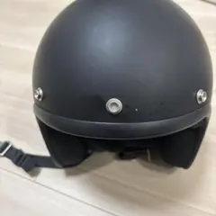 マットブラック ストライプ ジェットヘルメット - メルカリ