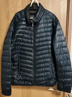 ネイビー ライトダウンジャケット LLサイズ