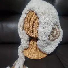 チャイハネ ファー風耳あて・イヤーマフ ホワイト/ブラウン