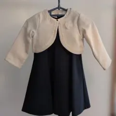 ネイビー 半袖ワンピース